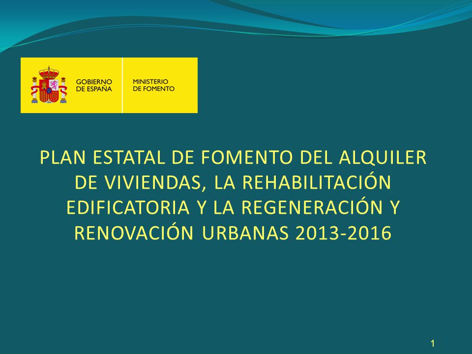 Plan Estatal de Vivienda 2013-2016