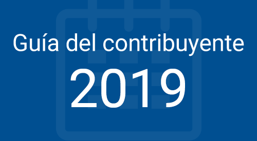 Guía del contribuyente y calendario 2019