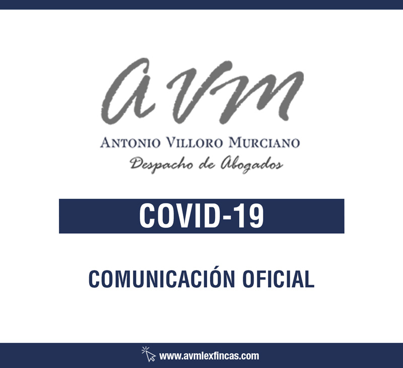 COVID19 – COMMUNICATED TO ALL OUR CLIENTS