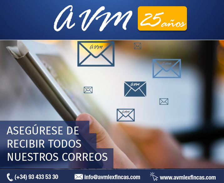 ¿Cómo asegurarse que los correos de AVM lleguen a su bandeja de entrada del correo?